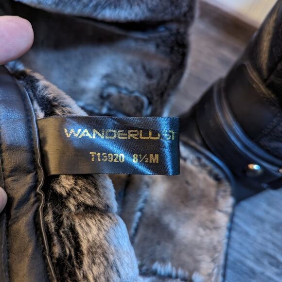 Wanderlust Women's Lined Zip Up Waterproof Gabrielle 2 Fashion Boots Size 8.5 - Picture 7 of 9